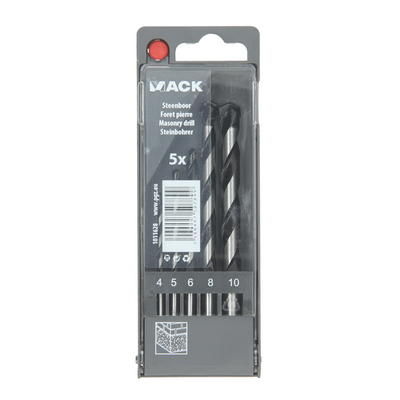 Mack 1011628 - jeu de forets à maçonnerie 5 pièces 4-10mm | 5 pièces