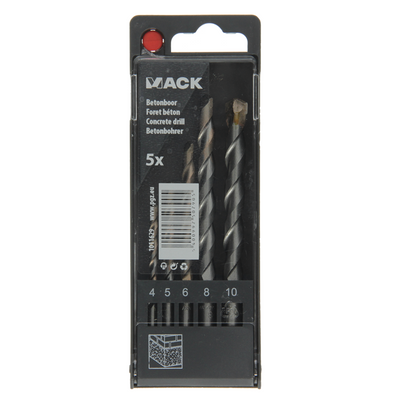 Mack 1011629 - foret à béton DIN 8039 set 5 pièces 4-10mm | 5 pièces