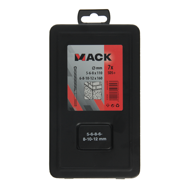 Mack 1018540 - marteau perforateur sds + set 7 pièces 5-12mm | 3 pièces
