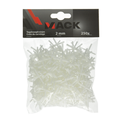 Mack 1004606 - entretoises pour joints de carrelage 2mm 250pcs | 10 pièces
