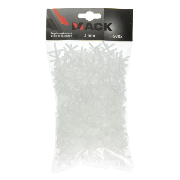 Mack 1004609 - entretoises pour joints de carrelage 3mm 500pcs | 10 pièces
