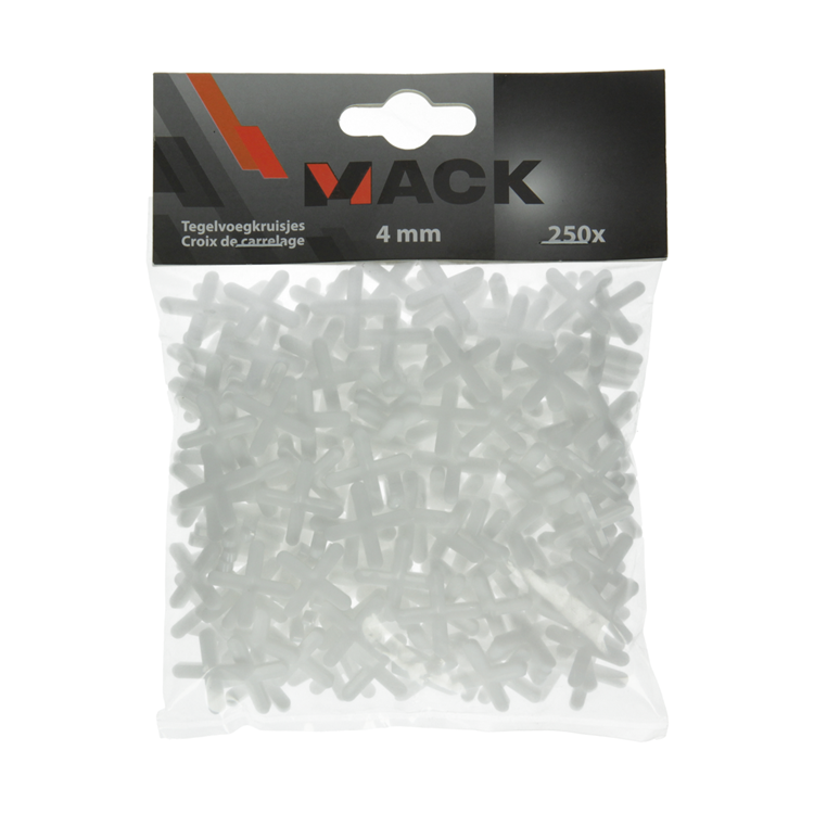 Mack 1004610 - entretoises pour joints de carrelage 4mm 250pcs | 10 pièces