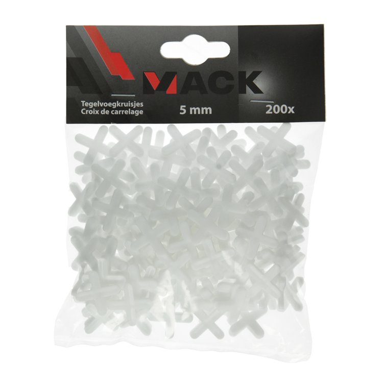 Mack 1004611 - entretoises pour joints de carrelage 5mm 200pcs | 10 pièces
