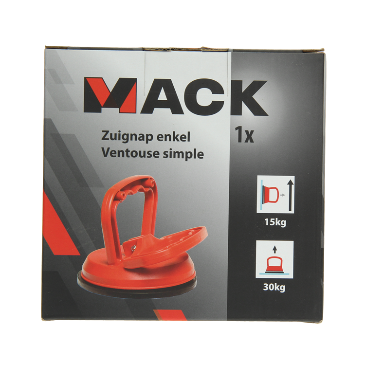 Mack 1004635 - ventouse simple rouge ø 12 cm | 4 pièces