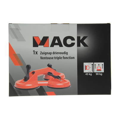 Mack 1004637 - ventouse 3x rouge ø 12cm | 4 pièces