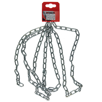Mack 1004995 - maillon de chaîne court din5685-2ø 3mm l 16mm 2m wwl 40 kg | 5 pièces