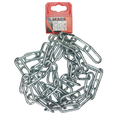 Mack 1005001 - maillon de chaîne long din5685-1ø 5mm l 35mm 2m wwl 125 kg | 5 pièces