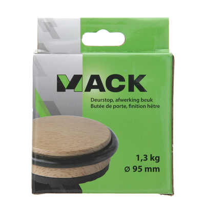 Mack 1005319 - butée de porte lourde bois 1,3 kg ø 95 mm 1 pièce pièce | 6 pièces