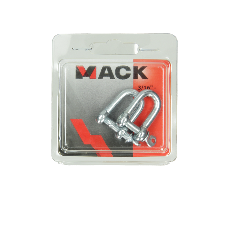 Mack 1006830 - 2 chanfreins galvanisés droits bl 3 16 pouces - 5 mm | 5 pièces