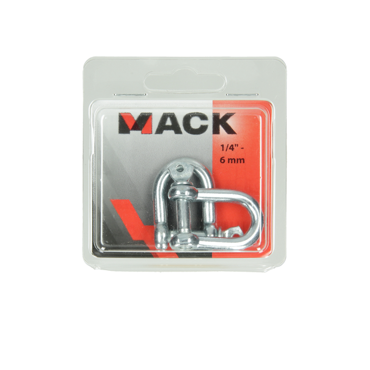 Mack 1006831 - 2 gorges galvanisées droites bl 1 4 pouces -6mm | 5 pièces