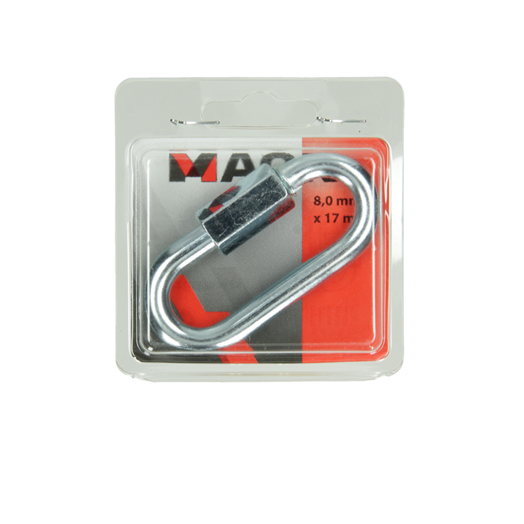 Mack 1006845 - 1 maillon vide galvanisé + écrou BL 8mm | 5 pièces