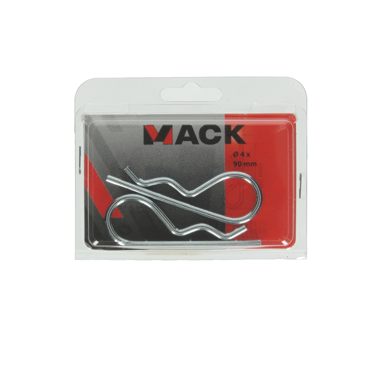 Mack 1006859 - 2 circlips simples galvanisés 4mm bl | 5 pièces