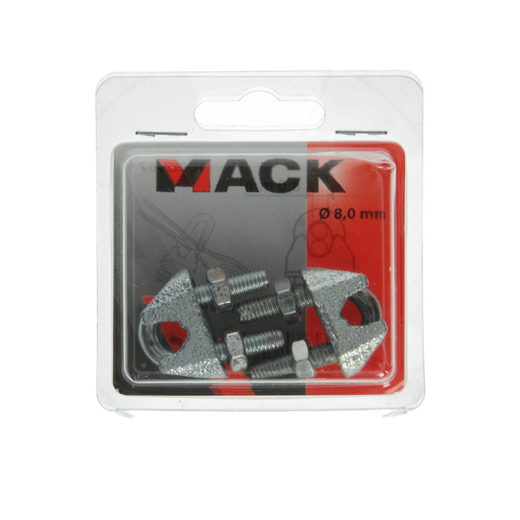 Mack 1006867 - 2 serre-fils en acier crosby galvanisé 8mm bl | 5 pièces