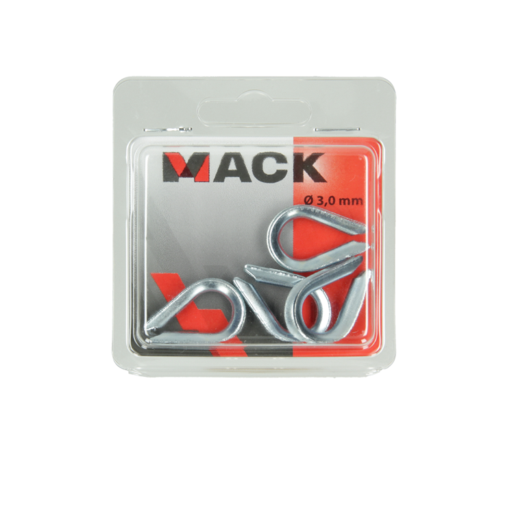 Mack 1006868 - 4 manchons galvanisés bl 3mm | 5 pièces
