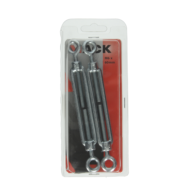 Mack 1006878 - 2 tendeurs 2 yeux galvanisés m6x60mm bl | 5 pièces