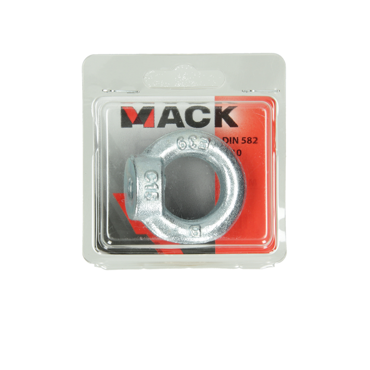 Mack 1006885 - 1 bague écrou galvanisé din 582 m10 bl | 5 pièces
