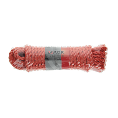Mack 1006919 - fil pp torsadé orange 8mm 10m | 5 pièces