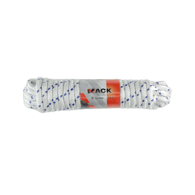 Mack 1006926 - pp tressé blanc bleu fil12mm 10m | 5 pièces