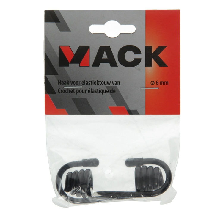Mack 1006927 - 2 crochets pour corde élastique 6mm | 5 pièces
