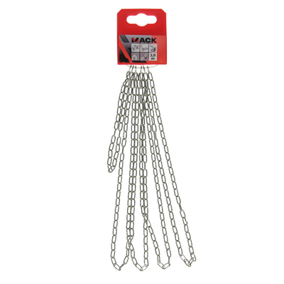 Mack 1006933 - chaîne coucou nickelé ø 1,1mm l 7mm 2m | 5 pièces