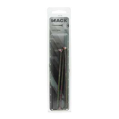 Mack 1006981 - puce plsrf. vzkop-selfb jaune galvanisé 4pcs 6 x 130mm | 5 pièces