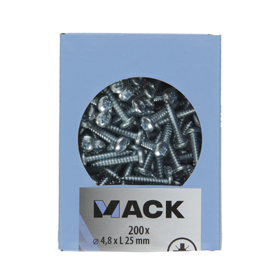 Mack 1007000 - autotaraudeur. vis culasse 200 200 pcs 4,8x25mm | 5 pièces