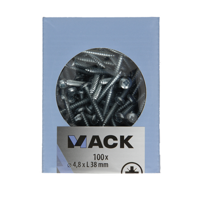 Mack 1007002 - autotaraudeur. vis culasse 100 100 pcs 4,8x38mm | 5 pièces