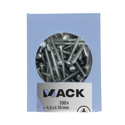 Mack 1007003 - autotaraudeur. vis culasse 100 100 pcs 4,8x50mm | 5 pièces