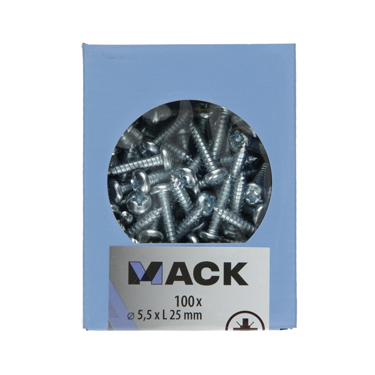 Mack 1007005 - autotaraudeur. vis culasse 100 100 pcs 5,5x25mm | 3 pièces