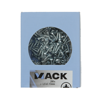 Mack 1007007 - autotaraudeur. vis tête bvz 200 200 pcs 3,5x13mm | 5 pièces