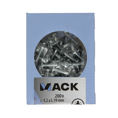 Mack 1007013 - culasse à vis auto-aléseuse 200 200 pcs 4,2x19mm | 5 pièces