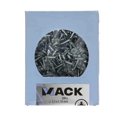 Mack 1007016 - vis auto-perceuse tête vz 200 200 pcs 3,5x16mm | 5 pièces
