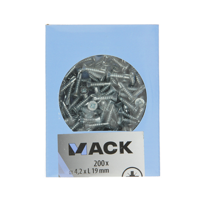 Mack 1007018 - vis auto-perceuse tête vz 200 200 pcs 4,2x19mm | 5 pièces