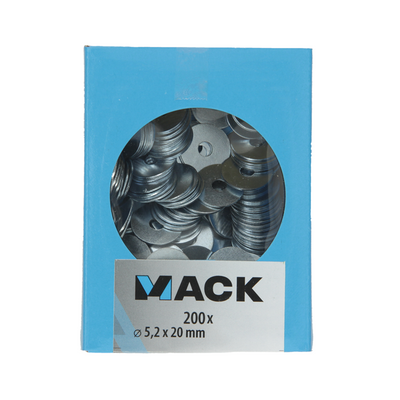 Mack 1007119 - anneaux de corps 200 pièces 5,2 x 20 mm | 5 pièces