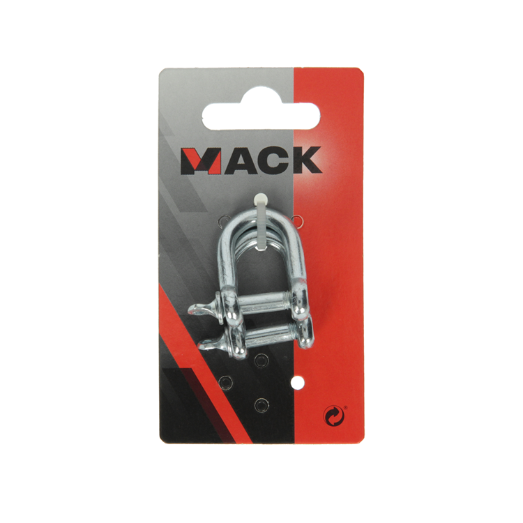 Mack 1008491 - 2 mors droits 6mm galvanisés | 10 pièces