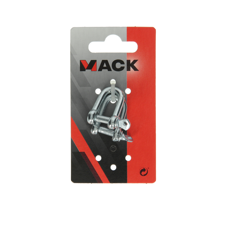 Mack 1008521 - 2 mors droits 5mm galvanisés | 10 pièces