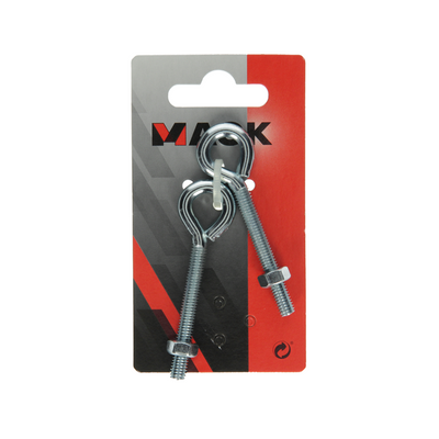 Mack 1008547 - 2 boulons à œil + écrou m6 x 50mm galvanisé | 10 pièces