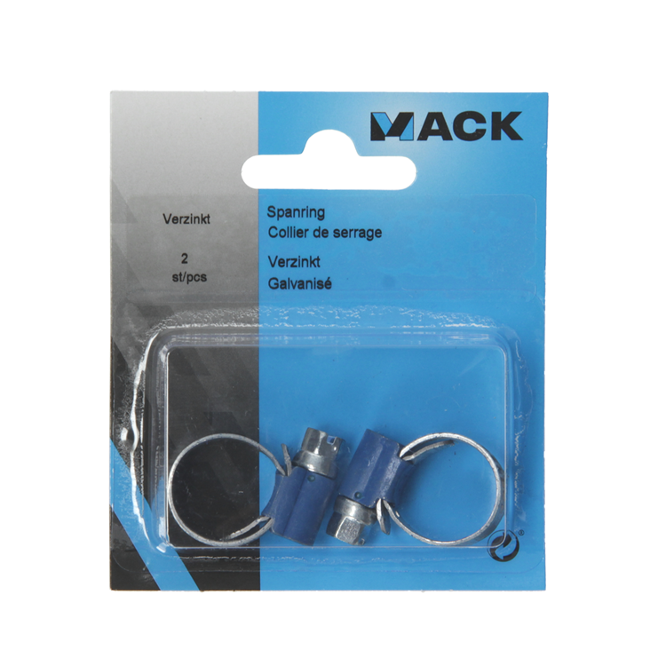 Mack 1015897 - 2 anneaux de tension galvanisés carte 11x17mm | 10 pièces
