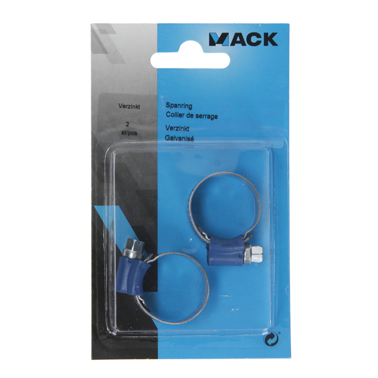 Mack 1015899 - collier de serrage galvanisé 15-24mm 2pcs | 10 pièces