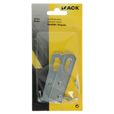 Mack 1013285 - 4 œillets de crémaillère galvanisés 80 mm | 5 pièces