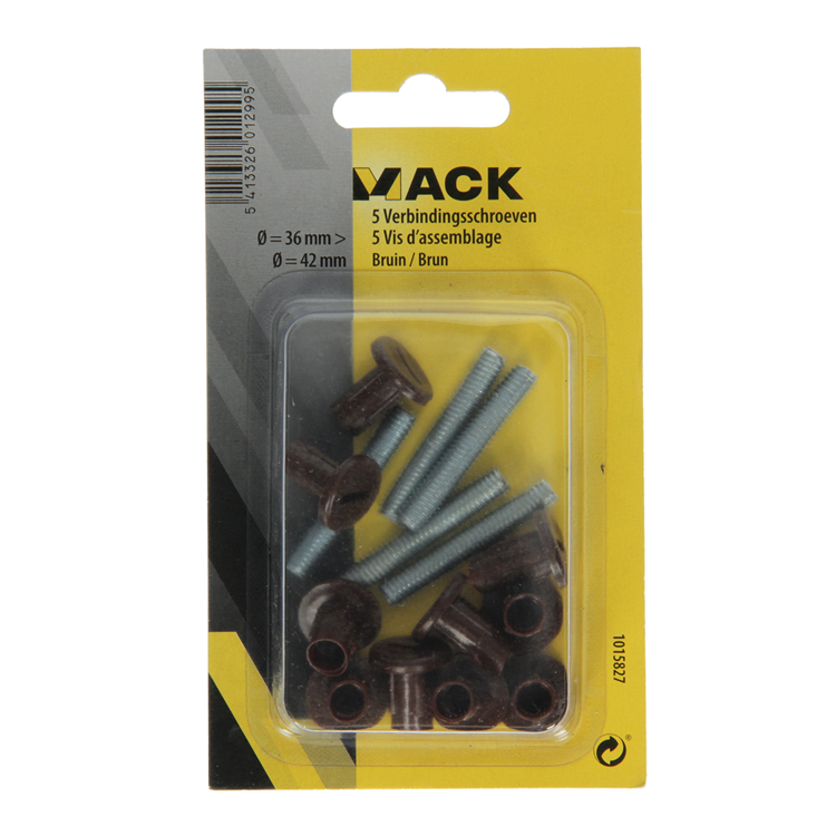 Mack 1015827 - 5 vis de connexion marron 34–44mm | 10 pièces
