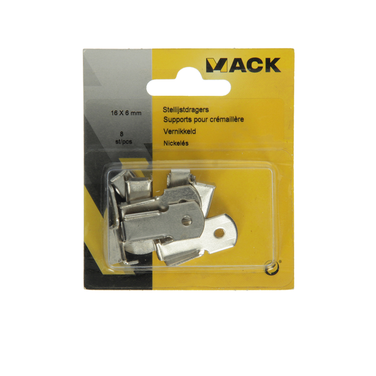 Mack 1015866 - 8 supports de cadre nickelés | 5 pièces