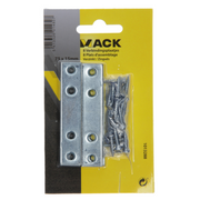 Mack 1013288 - 8 plaques de liaison galvanisées 75x15mmx2mm | 10 pièces - afbeelding 3