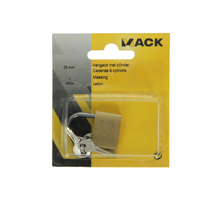 Mack 1014072 - cadenas avec cylindre en laiton 25 mm | 10 pièces
