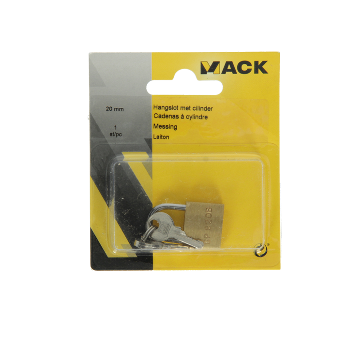 Mack 1014071 - cadenas avec cylindre en laiton 20 mm | 10 pièces