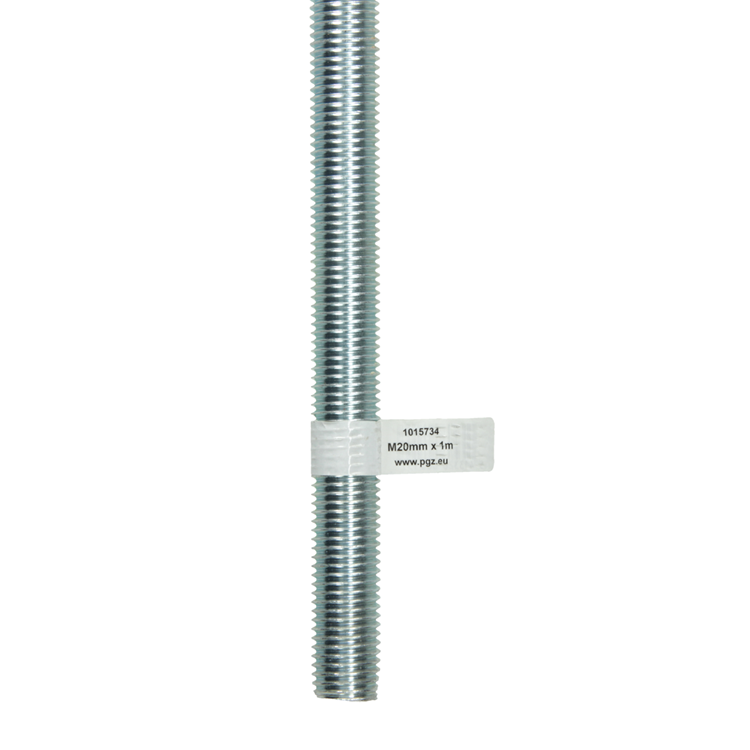 Mack 1015734 - tiges filetées galvanisées din 976 m20x1m | 10 pièces