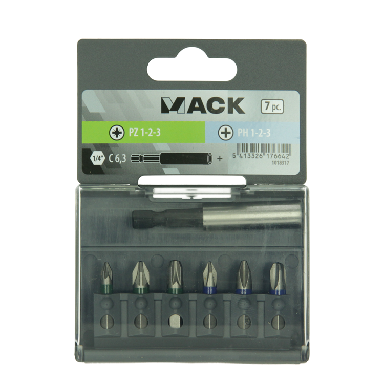 Mack 1018317 - jeu d'embouts de tournevis 7 pièces | 5 pièces