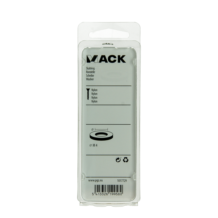 Mack 1017729 - rondelle nylon 12 pcs m4 | 10 pièces