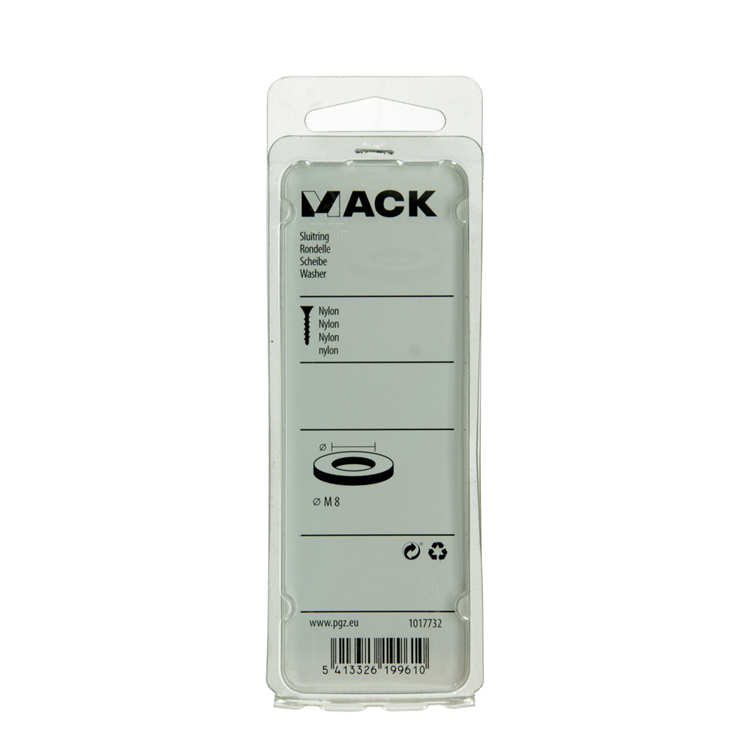 Mack 1017732 - rondelle nylon 8 pcs m8 | 10 pièces