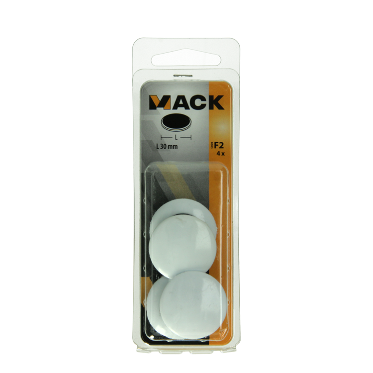 Mack 1017872 - aimant pour tableau noir plastique blanc 4 pcs30 mm | 10 pièces